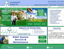 Tablet Screenshot of engineeredcomfort.net